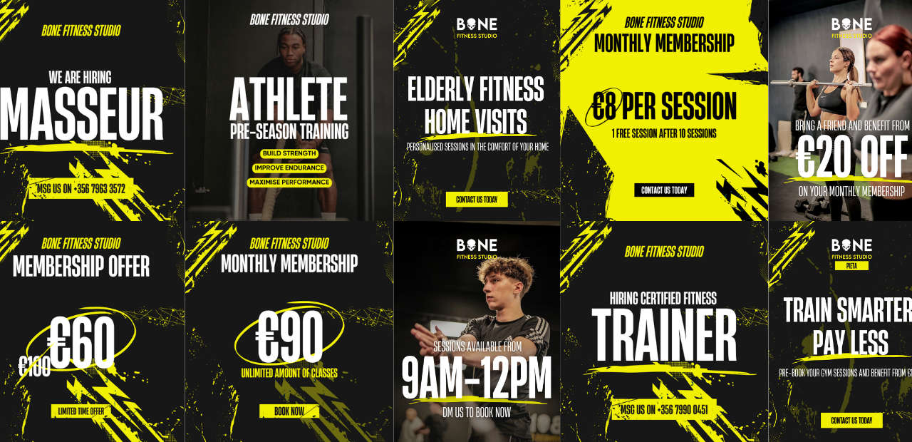 Bone Fitness Studio featured work