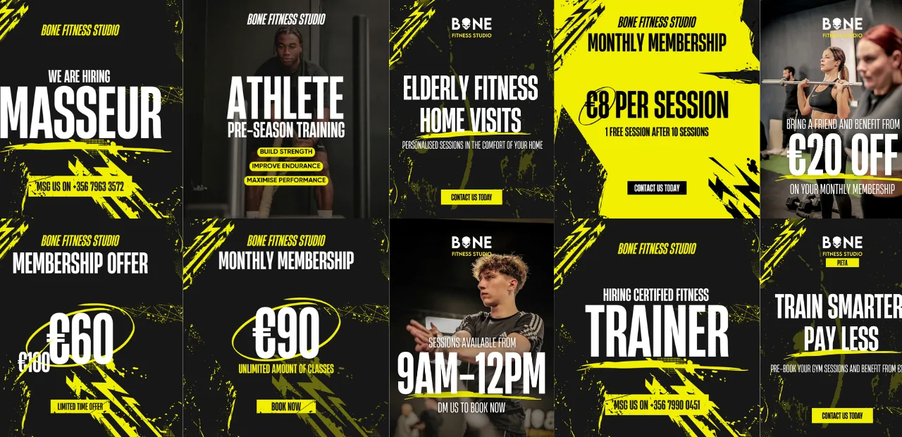 Bone Fitness Studio featured work